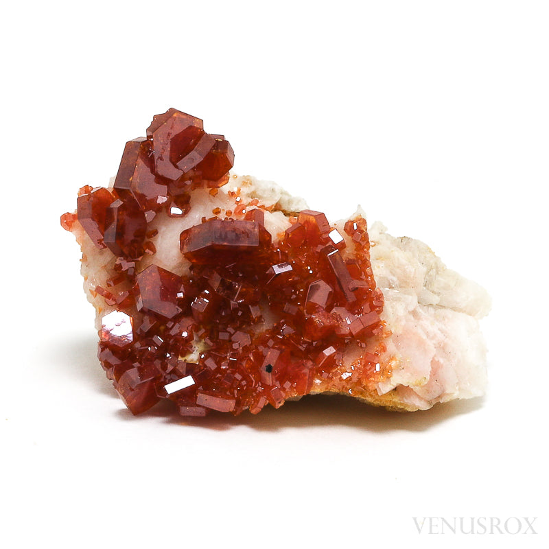 Vanadinite on Barite Natural Specimen from Mibladen, Midelt, Meknes-Tafilalet Region, Morocco | Venusrox