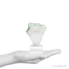 Ajoite in Quartz Polished Slice from the Messina Copper Mine, South Africa, mounted on a bespoke stand | Venusrox
