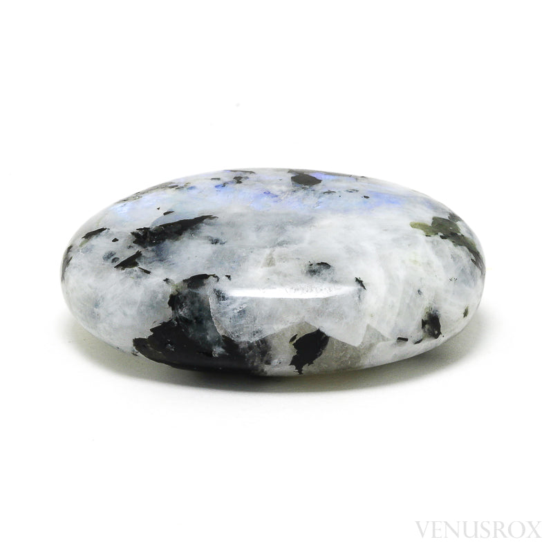 Rainbow Moonstone with Black Tourmaline Polished Crystal from India | Venusrox