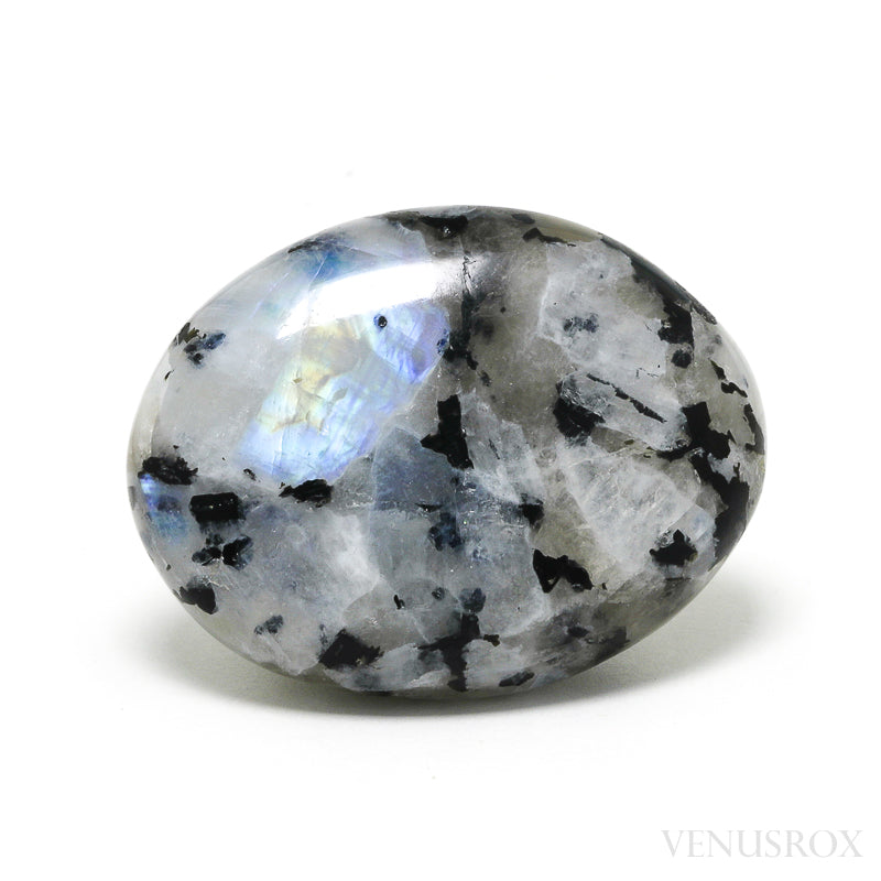Rainbow Moonstone with Black Tourmaline Polished Crystal from India | Venusrox