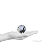 Rainbow Moonstone with Black Tourmaline Polished Sphere from India | Venusrox
