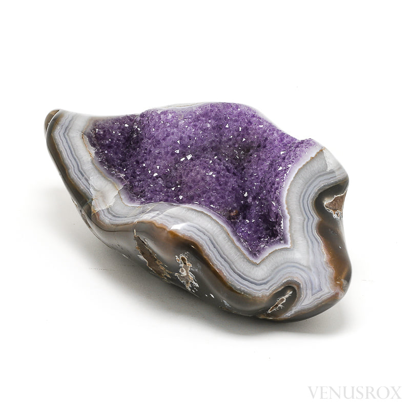 Amethyst with Agate Polished/Natural Cluster from Uruguay | Venusrox