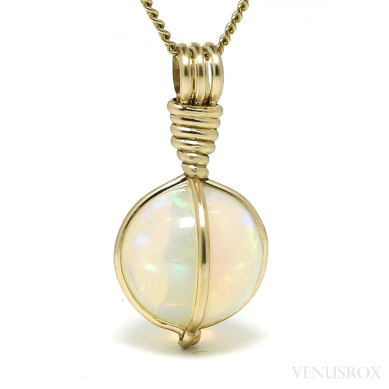 Opal Polished Sphere Pendant from Ethiopia | Venusrox