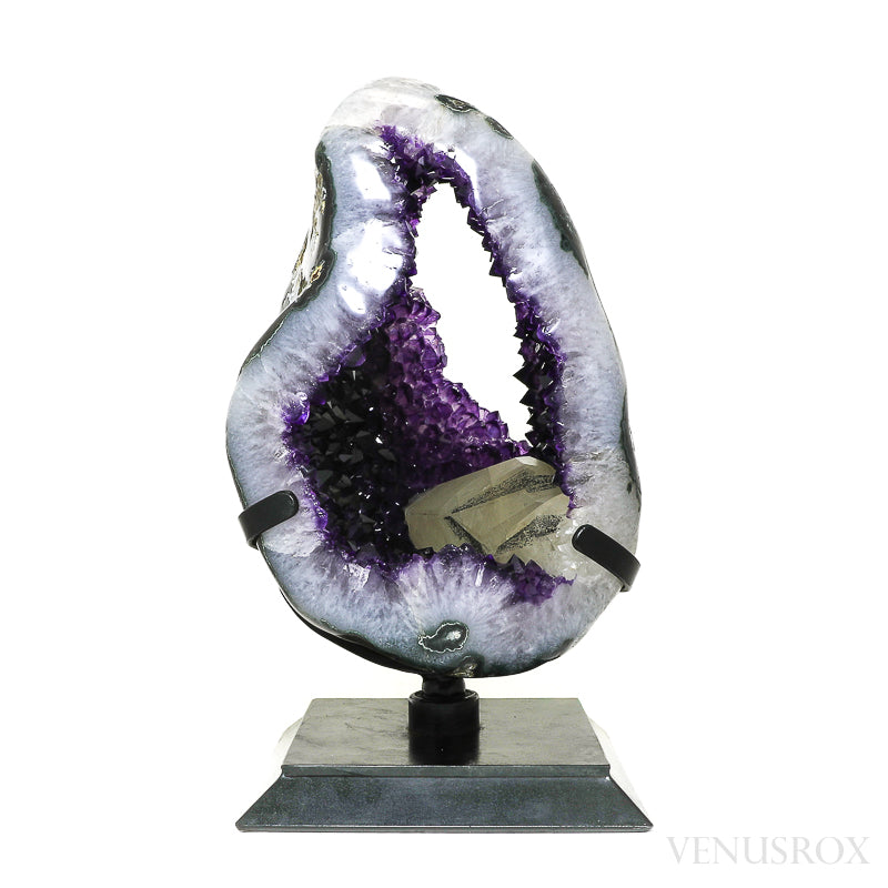Amethyst with Calcite and Agate Polished/Natural Cluster | Venusrox