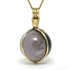 Chevron Amethyst Polished Crystal Pendant from India | Venusrox