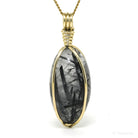 Tourmalinated Quartz Polished Crystal Pendant from India | Venusrox