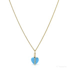 Turquoise Polished Heart Pendant from the Sleeping Beauty Mine, Arizona, USA | Venusrox