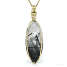 Tourmalinated Quartz Polished Crystal Pendant from India | Venusrox