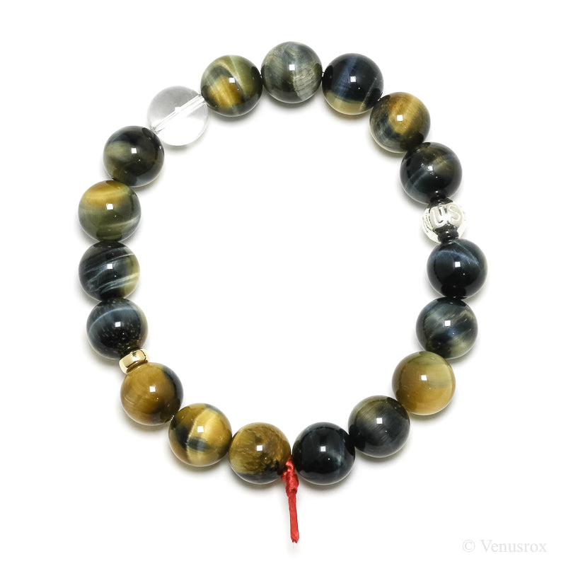 Blonde Tigers Eye with Falcons Eye Bracelet from South Africa | Venusrox