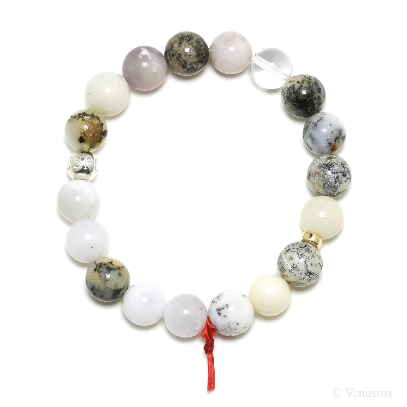 Dendritic Opal Bead Bracelet from Madagascar | Venusrox