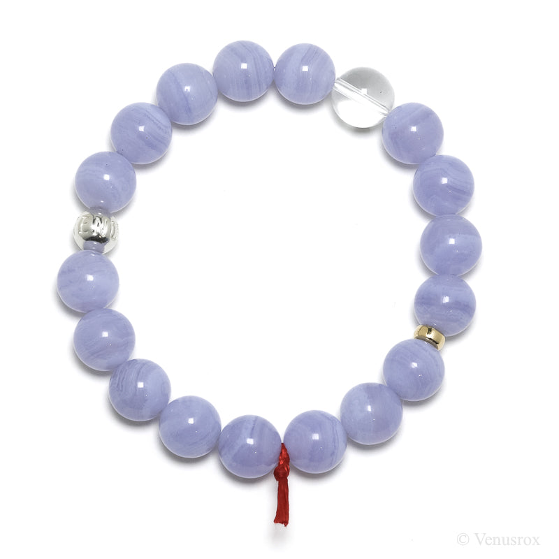 Blue Lace Agate Bracelet from Malawi | Venusrox