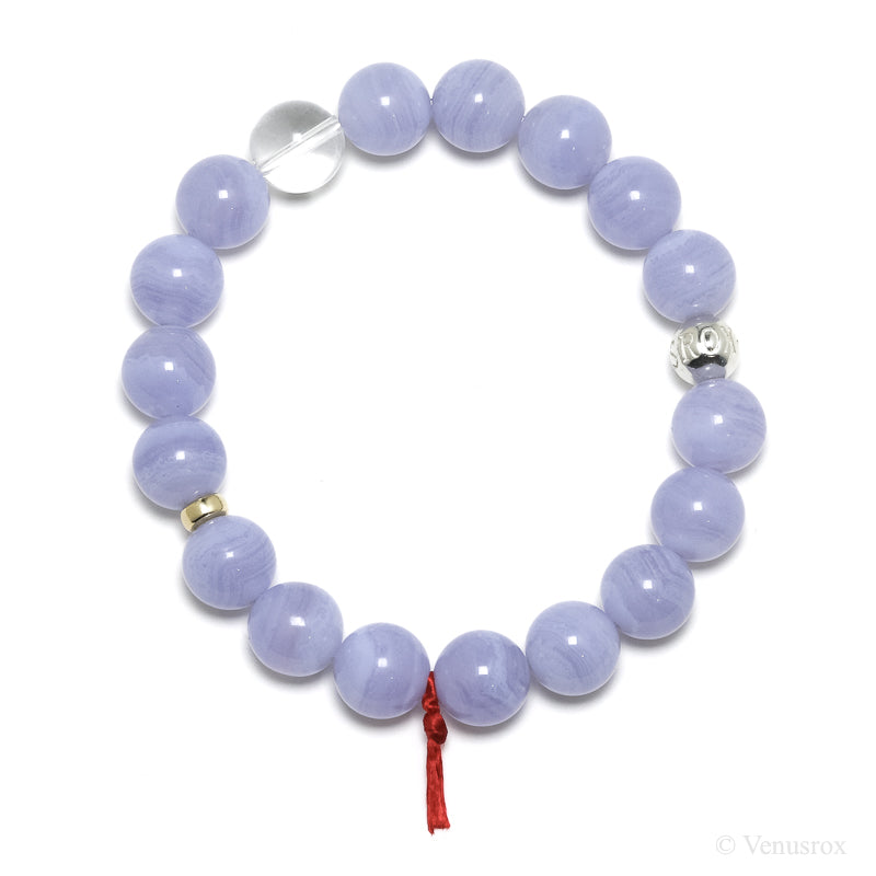 Blue Lace Agate Bracelet from Malawi | Venusrox