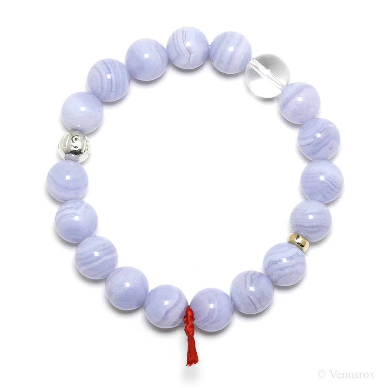 Blue Lace Agate Bracelet from Malawi | Venusrox