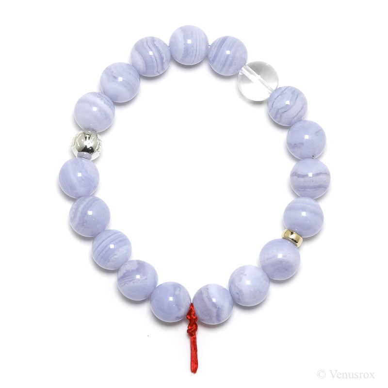 Blue Lace Agate Bracelet from Malawi | Venusrox