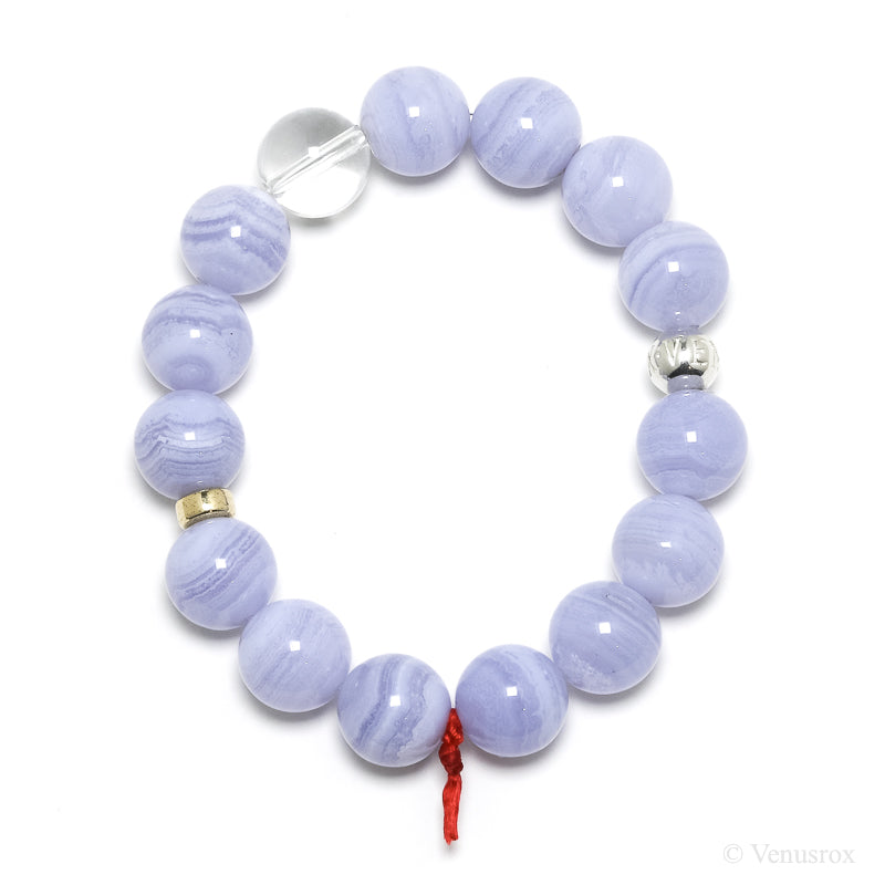 Blue Lace Agate Bracelet from Malawi | Venusrox