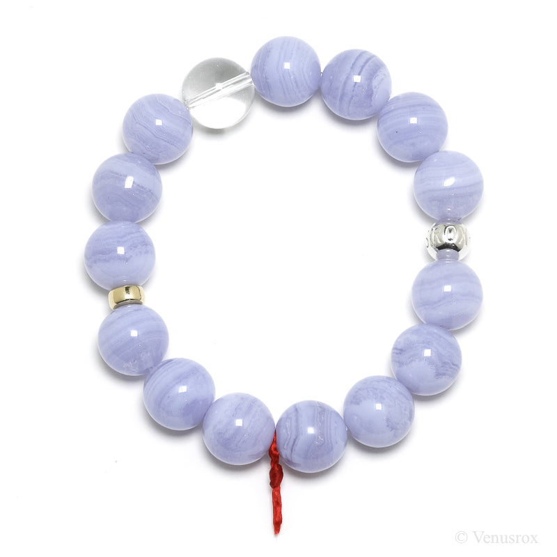 Blue Lace Agate Bracelet from Malawi | Venusrox