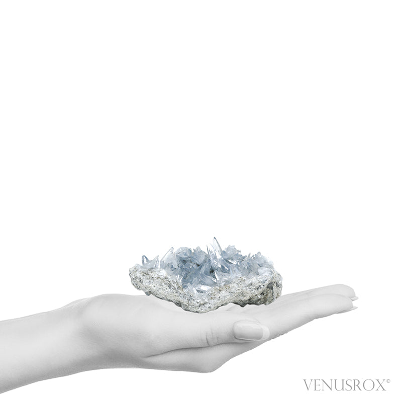 Blue Celestite Natural Cluster from Madagascar | Venusrox