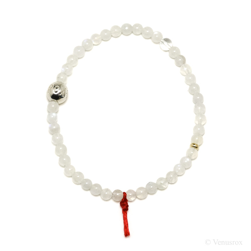 Rainbow Moonstone Bead Bracelet from India | Venusrox