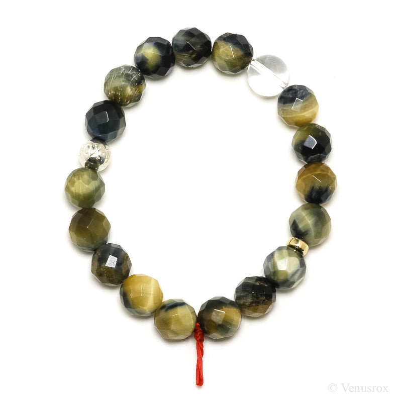 Blonde Tigers Eye with Falcons Eye Bracelet from South Africa | Venusrox