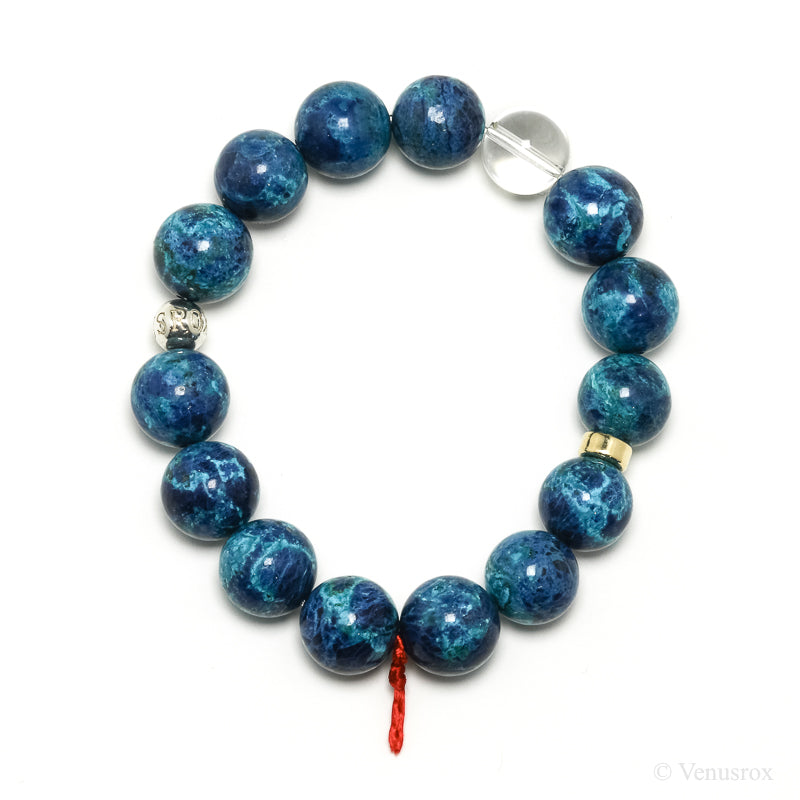 Chrysocolla with Shattuckite Bracelet from Peru | Venusrox