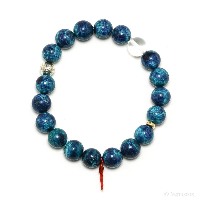 Chrysocolla with Shattuckite Bracelet from Peru | Venusrox