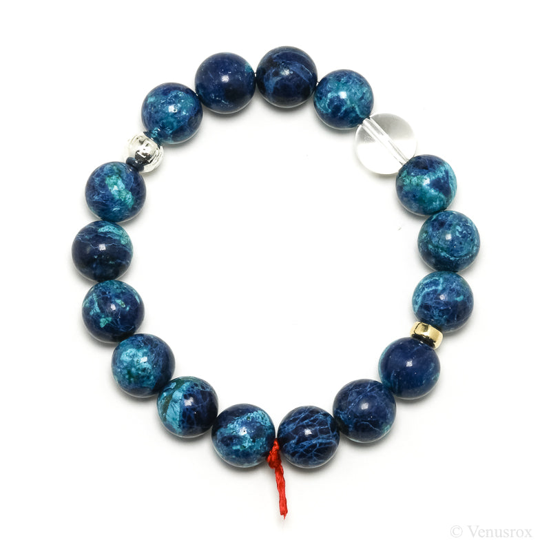 Chrysocolla with Shattuckite Bracelet from Peru | Venusrox