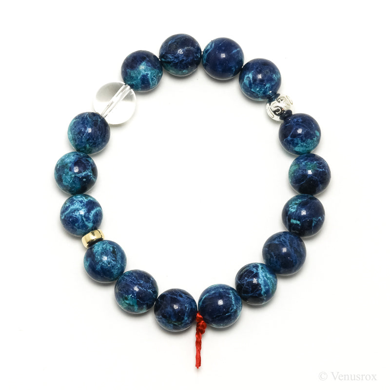 Chrysocolla with Shattuckite Bracelet from Peru | Venusrox