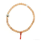 Peach Moonstone Bead Bracelet from India | Venusrox