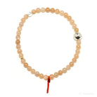 Peach Moonstone Bead Bracelet from India | Venusrox