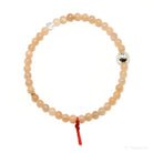 Peach Moonstone Bead Bracelet from India | Venusrox