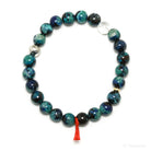 Chrysocolla with Shattuckite, Cuprite & Quartz Bracelet from Peru | Venusrox