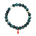 Chrysocolla with Shattuckite, Cuprite & Quartz Bracelet from Peru | Venusrox