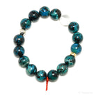 Chrysocolla with Shattuckite, Cuprite & Quartz Bracelet from Peru | Venusrox