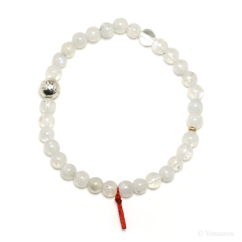 Rainbow Moonstone Bead Bracelet from India | Venusrox