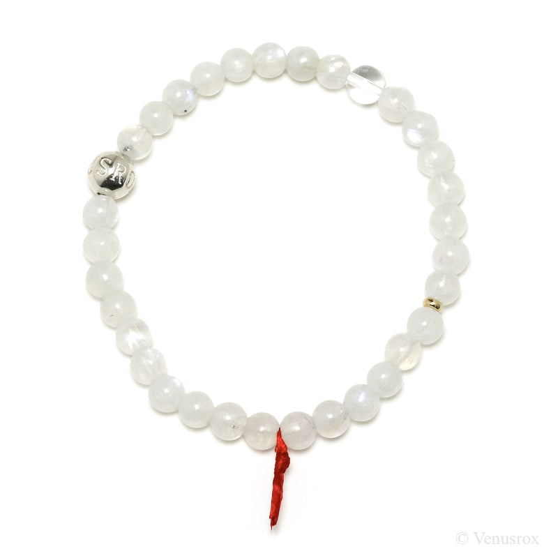 Rainbow Moonstone Bead Bracelet from India | Venusrox