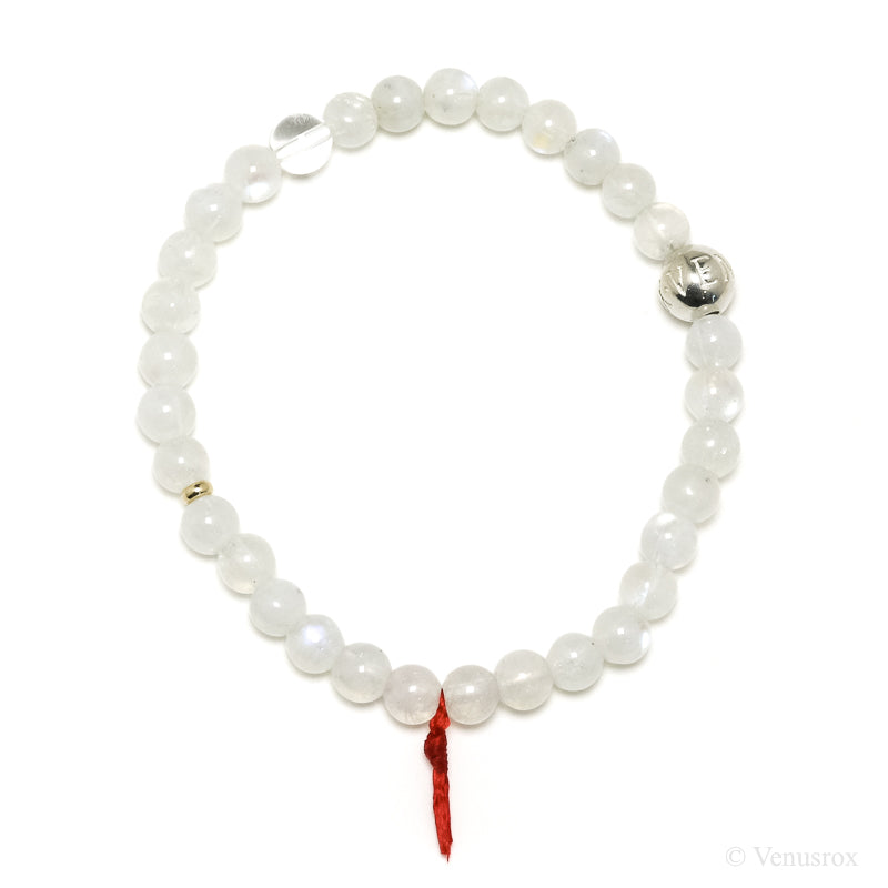 Rainbow Moonstone Bead Bracelet from India | Venusrox