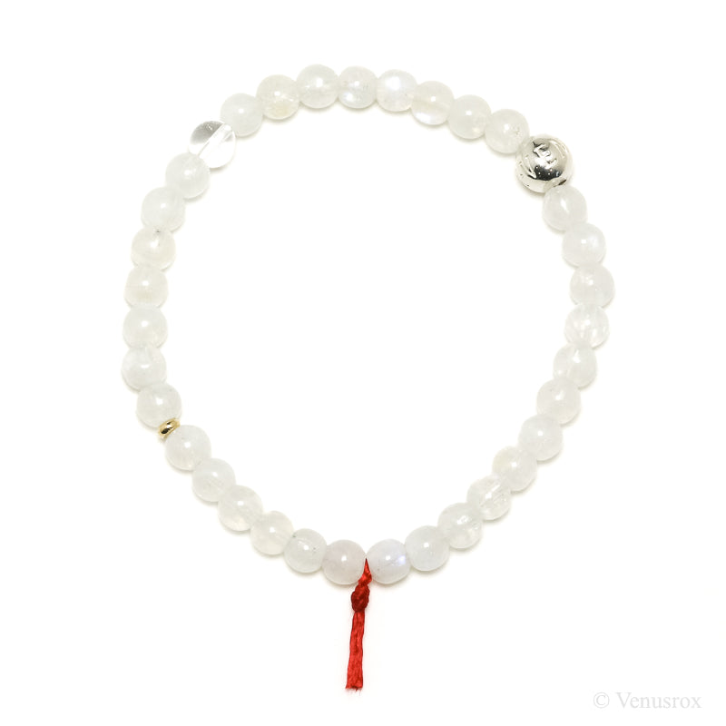 Rainbow Moonstone Bead Bracelet from India | Venusrox