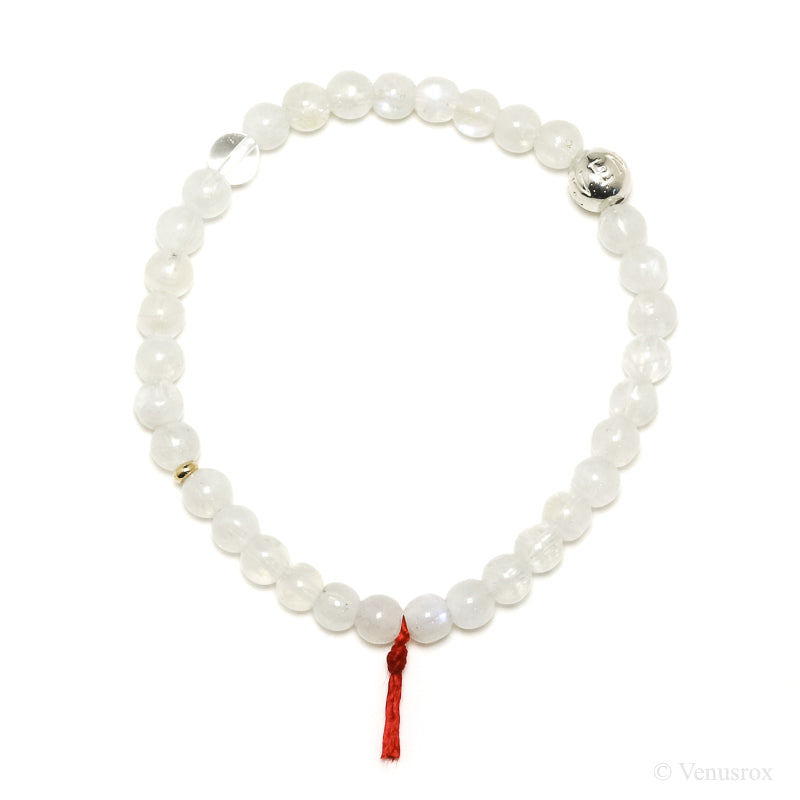 Rainbow Moonstone Bead Bracelet from India | Venusrox