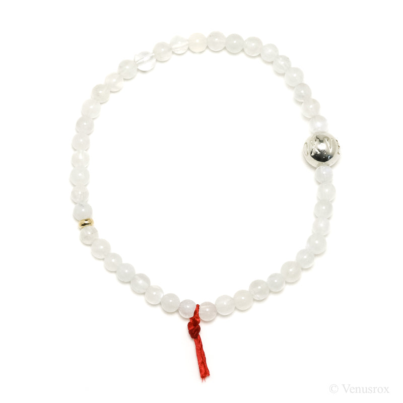 Rainbow Moonstone Bead Bracelet from India | Venusrox