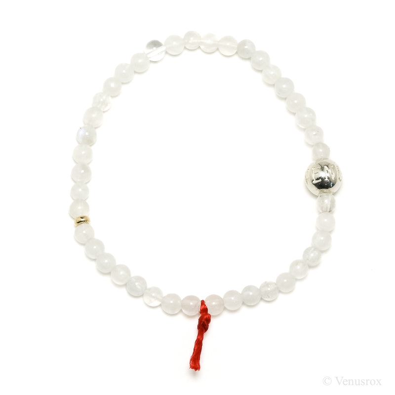 Rainbow Moonstone Bead Bracelet from India | Venusrox
