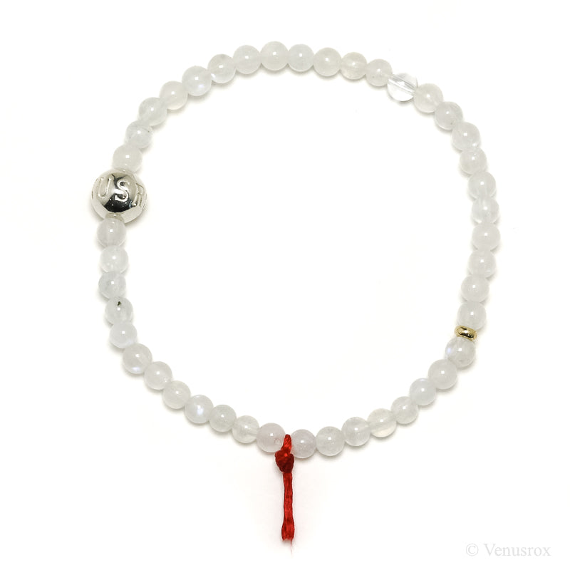 Rainbow Moonstone Bead Bracelet from India | Venusrox