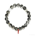 Tourmalinated Quartz Bead Bracelet from Brazil | Venusrox