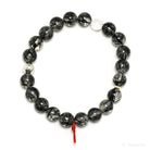 Tourmalinated Quartz Bead Bracelet from Brazil | Venusrox