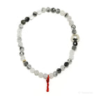 Tourmalinated Quartz Bead Bracelet from Brazil | Venusrox