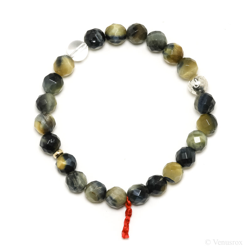 Blonde Tigers Eye with Falcons Eye Bracelet from South Africa | Venusrox