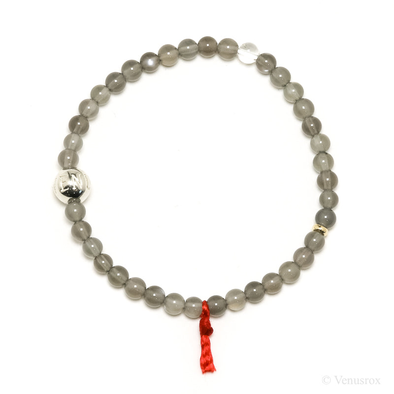 Grey Moonstone Bead Bracelet from India | Venusrox
