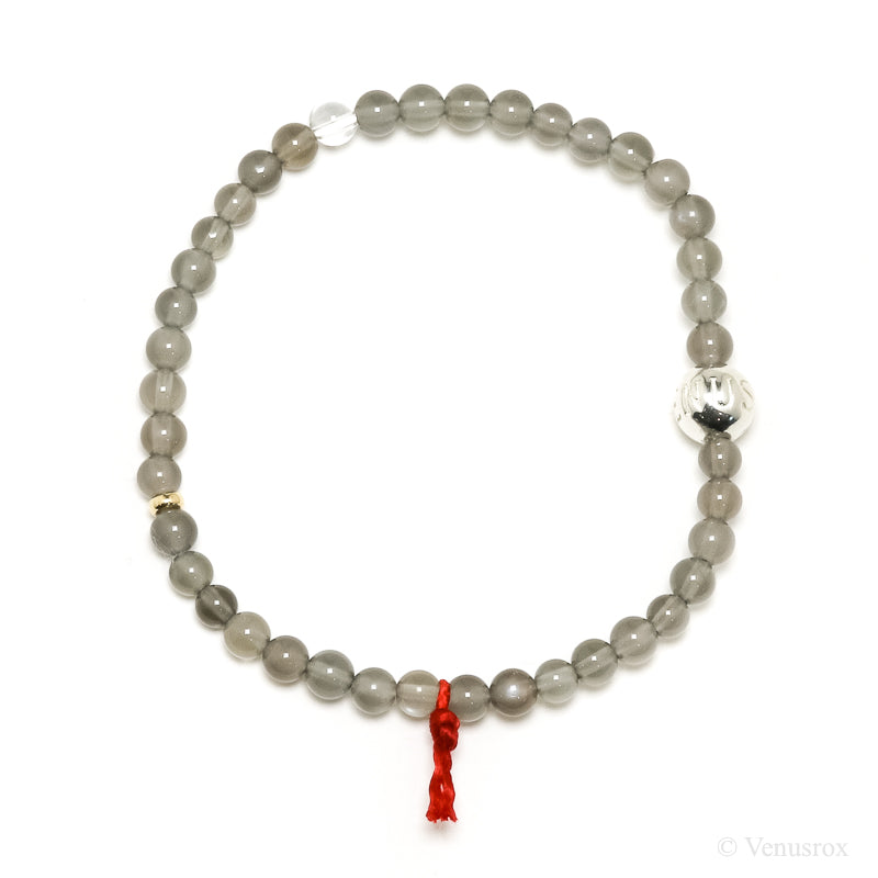 Grey Moonstone Bead Bracelet from India | Venusrox