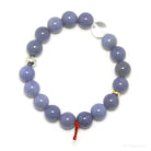 Blue Chalcedony Bead Bracelet from Malawi | Venusrox