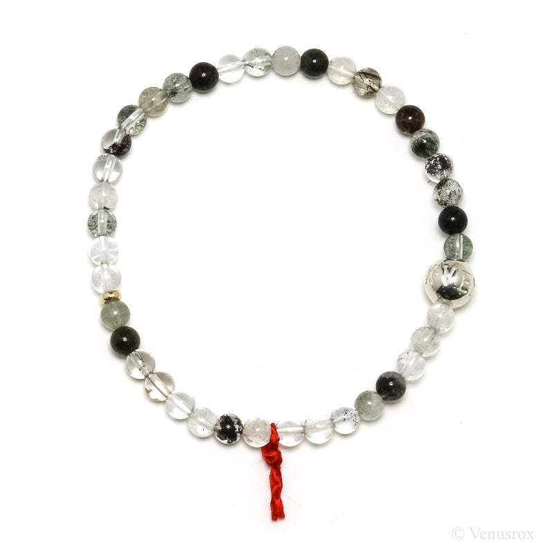 Chlorite/Lodalite Quartz Bead Bracelet from Brazil | Venusrox