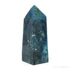 Shattuckite with Malachite Polished Point from the Democratic Republic of Congo | Venusrox